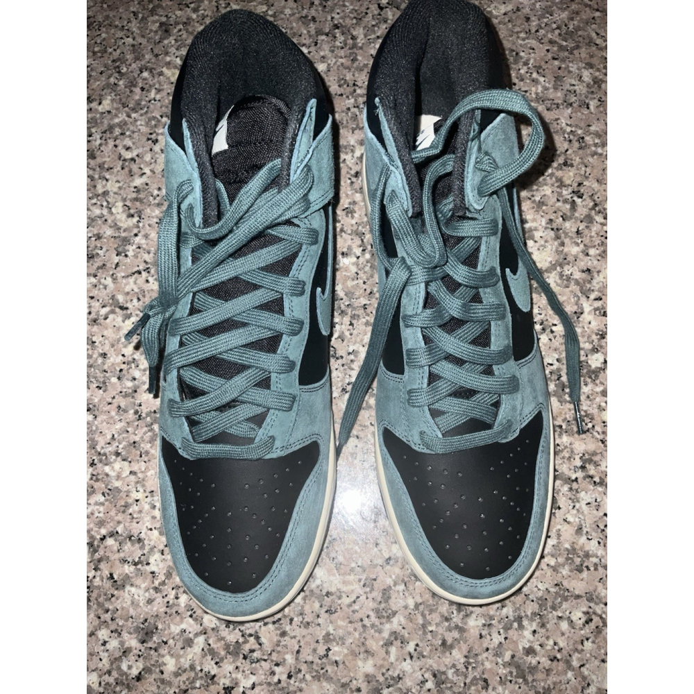 Size 12 - Nike Dunk High Black/Faded Spruce